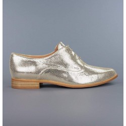 Zapatos blucher dorados .17lor