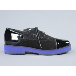 Zapatos cordones piso azul.sv4