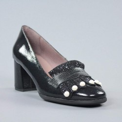 Zapatos perlas negros.18162