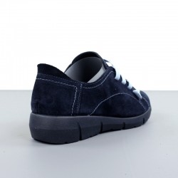 Zapatos azules cuña.096