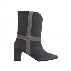 Botines online mujer grises de muestrio baratos