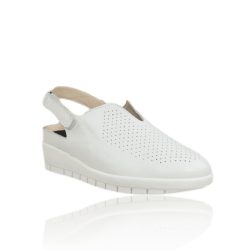 Zapatos mujer plantilla extraíble zueco piel