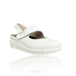 Zapatos cómodos mujer blancos plantilla extraíble