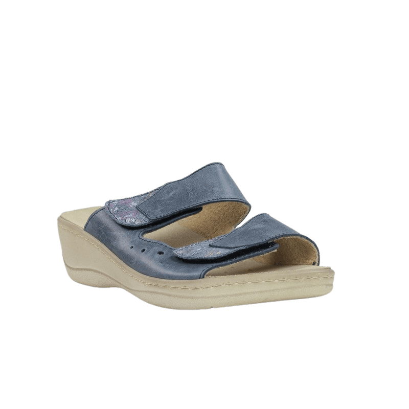 Sandalias confortables mujer azules