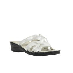 Sandalias confortables destalonadas plata
