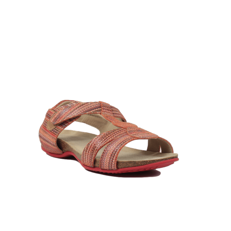 Sandalias mujer hechas en España bio naranja