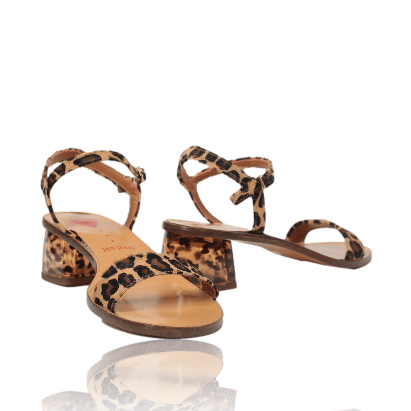 Zapaterías baratas online , sandalias tacón leopardo hechas España
