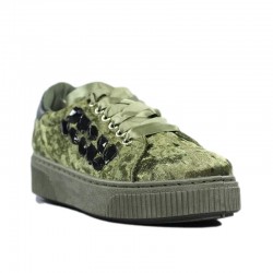 Zapatos verdes terciopelo...