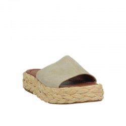 Sandalia destalonada beige...