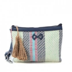Xti bolso de rafia azul...