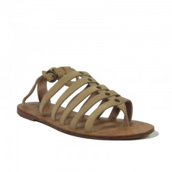 Sandalias piel planas...