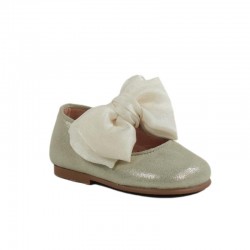 Zapatos bebe en piel con...