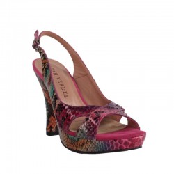Sarah Verdel peep toe pitón...