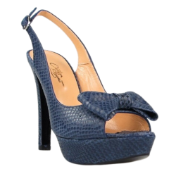 peep toe azul destalonado...