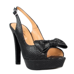 peep toe negro destalonado...