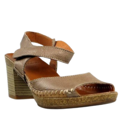 sandalia taupe con piso...