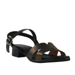Sandalias de piel tacón...