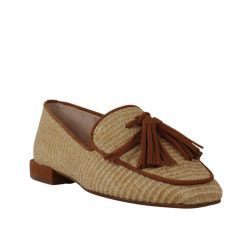 Mocasines de rafia beige...