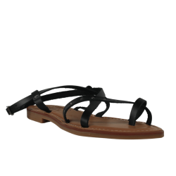 Sandalias planas de piel...