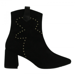 Botines negros piel ante...