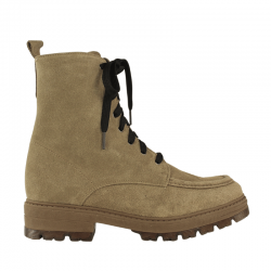 Botines piel serraje con...