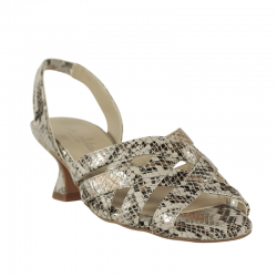 Sandalias piel estampado...