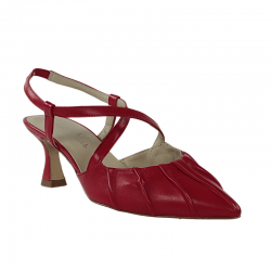Zapatos rojos de piel con...