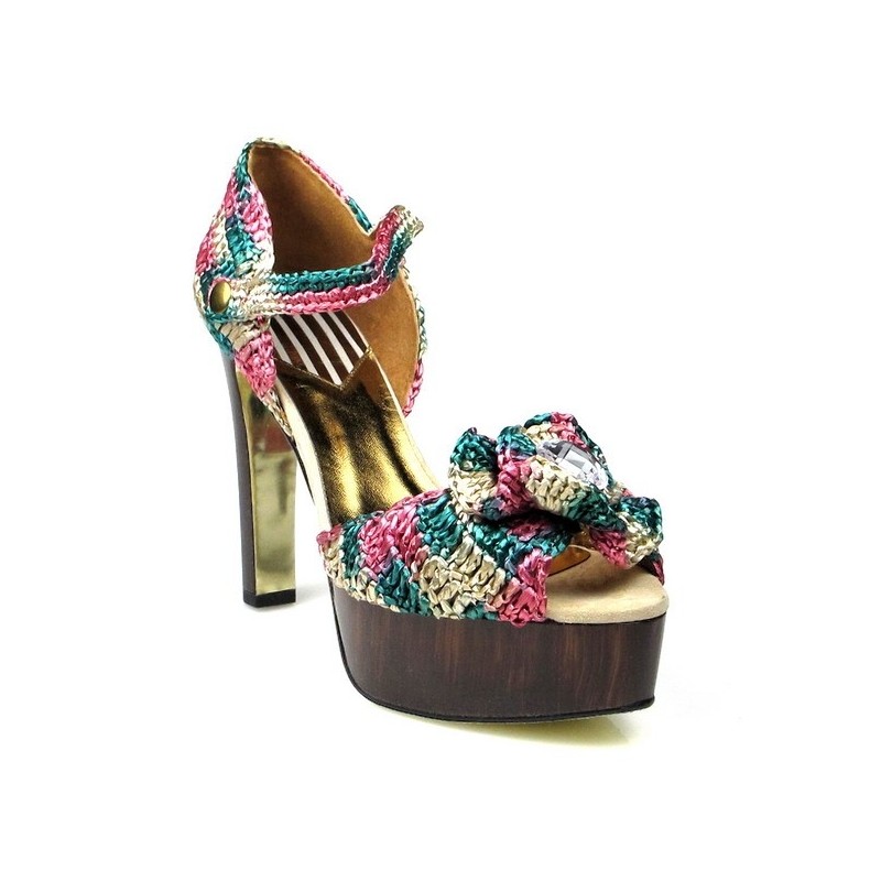 sandalia multicolor de rafia.32